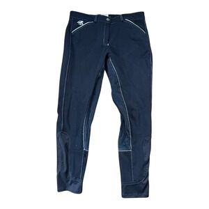 Piper by SmartPak Navy Blue Equestrian Riding Breeches Trousers Size 32R